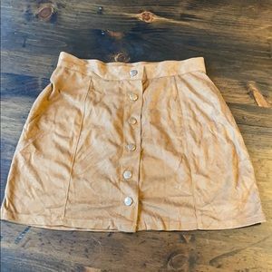 Mustard Mini Skirt
